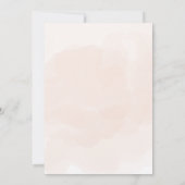 クリスマス ベイビー シャワー 招待状 ベージュとブラウン (裏面)