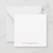 クリスマス・ベツレヘム広場 フラット ノート カード 01 (裏面)