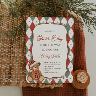 クリスマス・ベビーシャワーの招待状 招待状