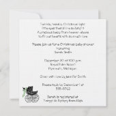 クリスマス ベビーシャワー 招待状 (裏面)