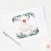 クリスマス ベビー服 Merry Little Baby Shower スクエアシール (封筒)
