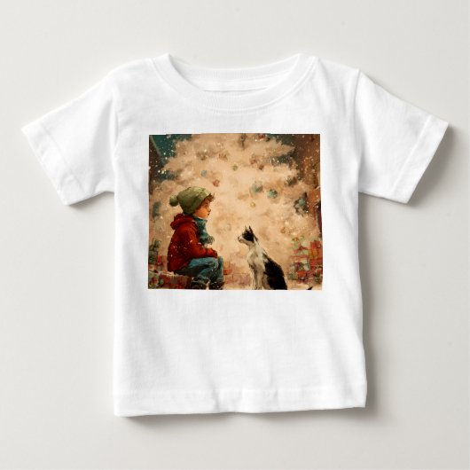 クリスマス ベビーTシャツ – かわいい&快適 (正面)