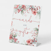 クリスマス・ベリー・シャワー・カード＆ギフト 台座サイン (正面)