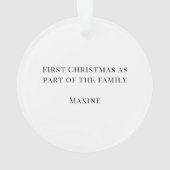 クリスマス ベリー ペット ドッグ フォト パーソナライズされた オーナメント (裏面)