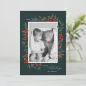 クリスマス ベリー ホリデー カード (スタンド正面)