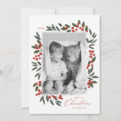 クリスマス ベリー ホリデー カード (正面)