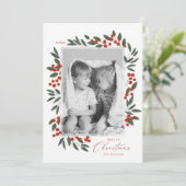 クリスマス ベリー ホリデー カード (スタンド正面)