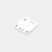 クリスマス·ベル、トナカイ、木 ポストイット (アングル)