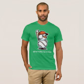クリスマス ベースボール 雪だるま 雪玉 Xmas Tシャツ (正面フル)