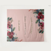 クリスマス ペタル フューチャー ミセス ブライダル シャワー バックドロップ タペストリー (正面(横))