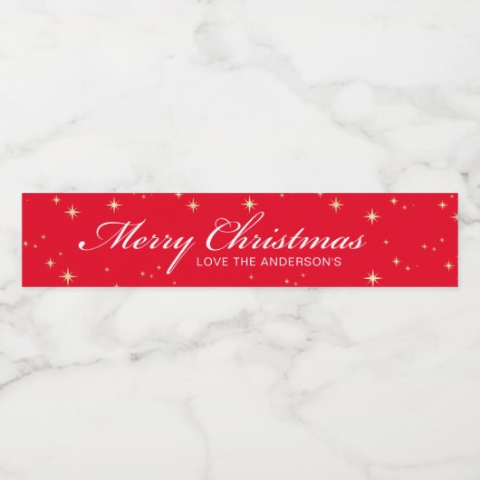 クリスマス ペットボトルラベル (シングルラベル)