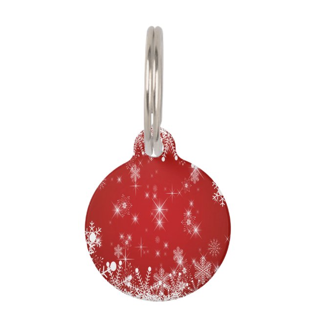 クリスマス ペット　ネームタグ (正面)