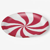 クリスマス ペッパーミント キャンディ ペーパープレート (アングル)