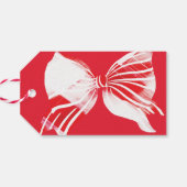 クリスマス ペッパーミント プライド ボウ付き ホリデー ギフトタグ (裏面横)