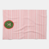 クリスマス/ペパーミントキッチンタオル キッチンタオル (横)