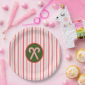 クリスマス/ペパーミントプレート ペーパープレート (パーティー)