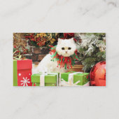クリスマス-ペルシャ-トービー 名刺 (裏面)