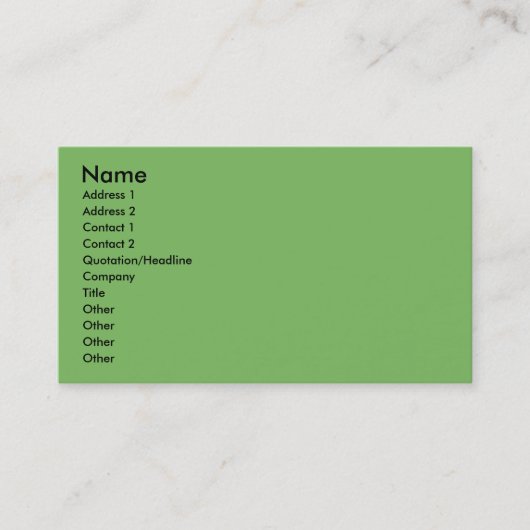 クリスマス-ペルシャ-トービー 名刺 (正面)