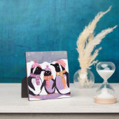 クリスマス・ペンギンの友人 | 冬の水彩 フォトプラーク (インサイチュ)