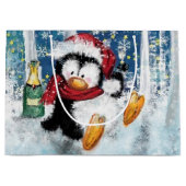 クリスマス ペンギン ギフトバッグ (正面)