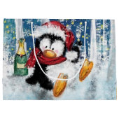 クリスマス ペンギン ギフトバッグ (裏面)