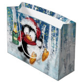 クリスマス ペンギン ギフトバッグ (裏面アングル)