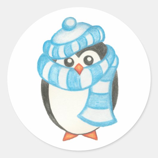 クリスマス ペンギン ステッカー (正面)