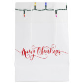 クリスマス ペンギン ミディアムペーパーバッグ (裏面)