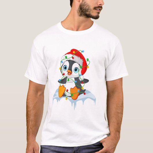 クリスマス ペンギン ルームウェア Tシャツ (正面)