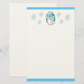 クリスマス ペンギン 文房具 便箋 (正面/裏面)