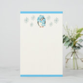 クリスマス ペンギン 文房具 便箋 (スタンド正面)