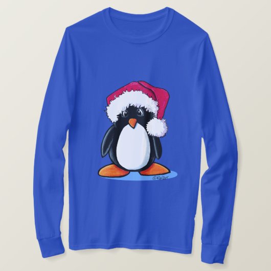 クリスマス ペンギン Tシャツ (デザイン正面)