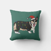クリスマス・ペンブロークウェルシュコーギー クッション (正面)