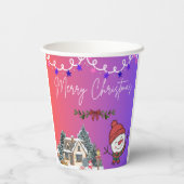 クリスマス ペーパーカップ (裏面)
