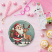 クリスマス ペーパープレート (パーティー)