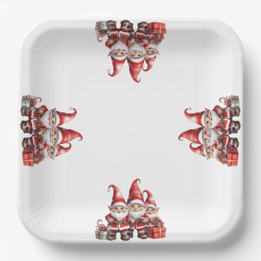 クリスマス ペーパープレート (正面)