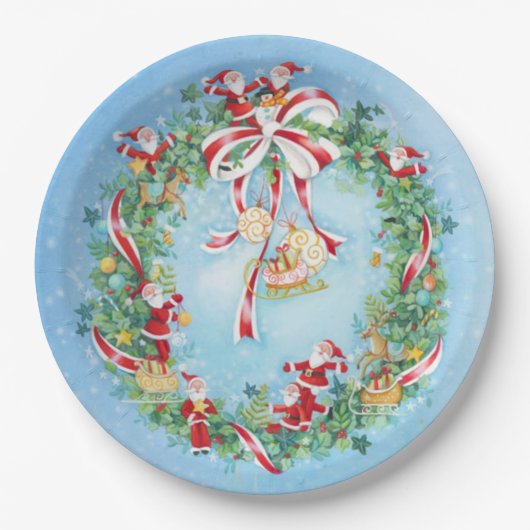 クリスマス ペーパープレート (正面)