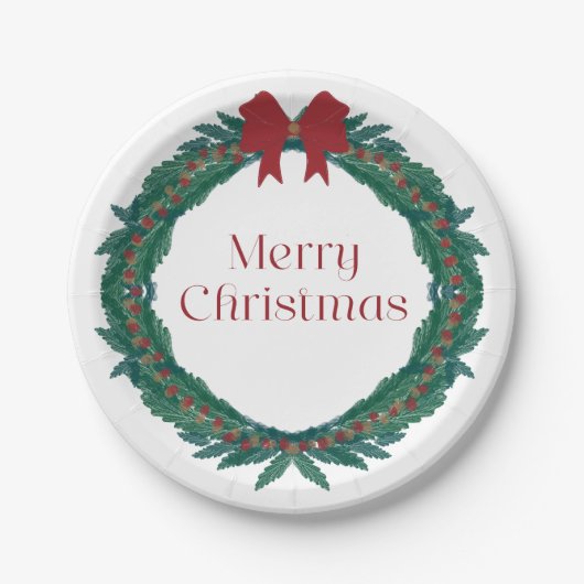 クリスマス ペーパープレート (正面)