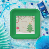 クリスマス ペーパープレート (パーティー)