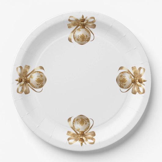 クリスマス ペーパープレート (正面)