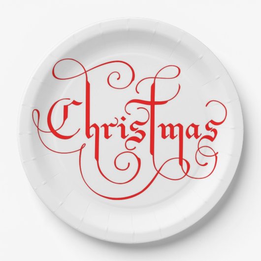 クリスマス ペーパープレート (正面)