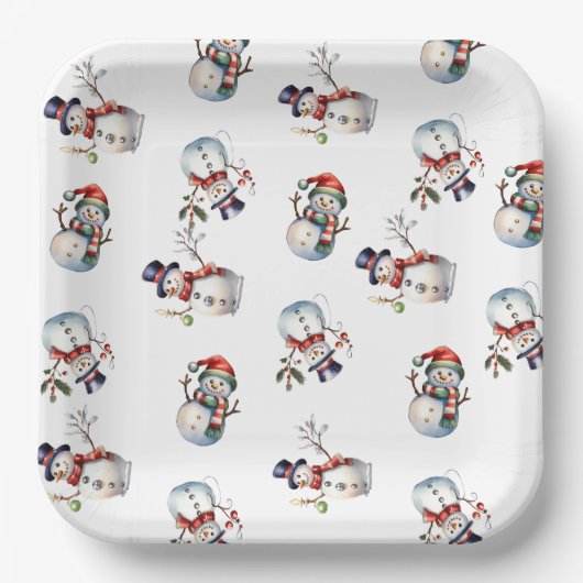 クリスマス ペーパープレート (正面)