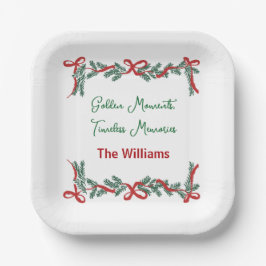 クリスマス ペーパープレート – ホリデー セレブレーション