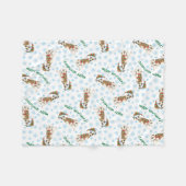 クリスマス·ホイペット フリースブランケット (正面(横))