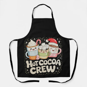 クリスマス ホットココア クリュー Xmas ホリデー ファミリー エプロン
