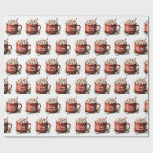 クリスマス ホットチョコレート ラッピングペーパー (フラット)