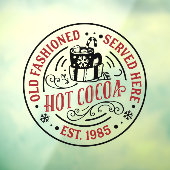 クリスマス・ホット・ココアファッションドオールド ウィンドウサイン (シート3)