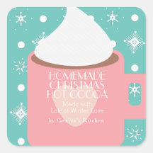 クリスマス ホット ココア 手作り レシピ ギフト ピンク マグ