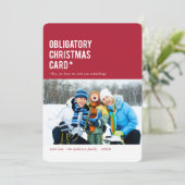 クリスマス…ホリおもしろいデーフォトカード シーズンカード (スタンド正面)