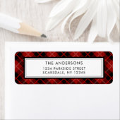 クリスマス |ホリディプレイド差出人住所 ラベル (インサイチュ)